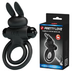 Pretty Love Vibrant Penis Ring 3 Black