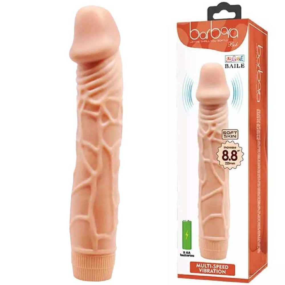 Barbara Bob Realistic Multi-Speed Vibrator 8,8" Imagine principală a produsului