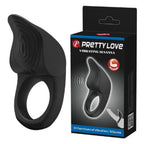 Inel de Penis Susanna, 10 Moduri Vibratii, Silicon, USB, Negru