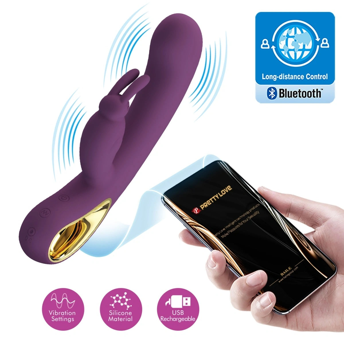 Vibrator Iepuras Liam Imagine secundară a produsului