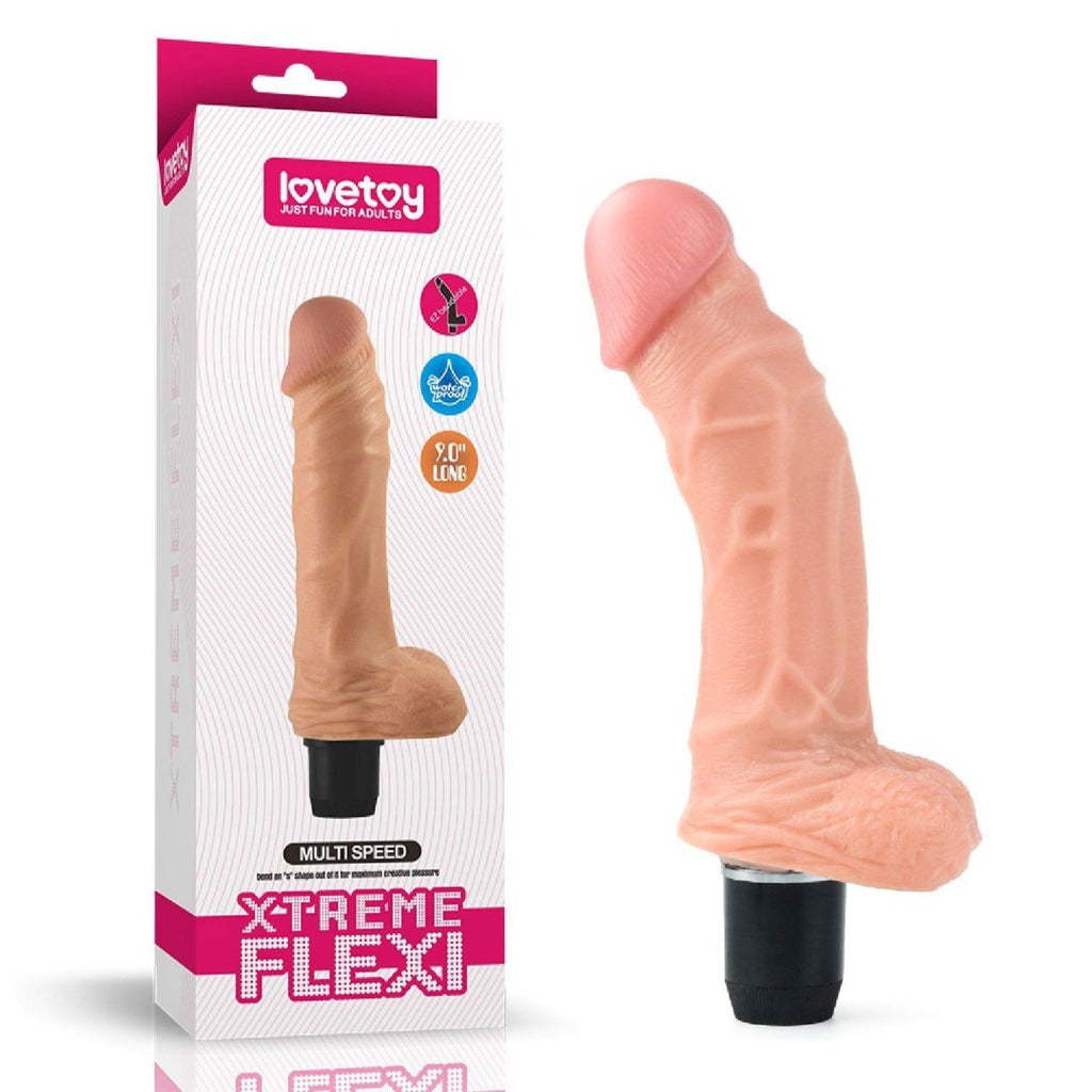 Vibrator Multispeed Real Feel Flexi 22 cm