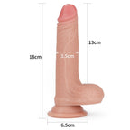 7" Dual-layered Silicone Nature Cock Flesh