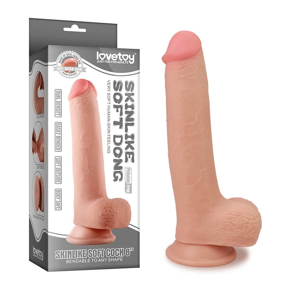 8" Skinlike Soft Dong Imagine principală a produsului