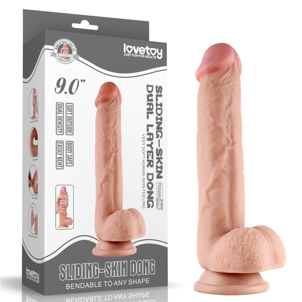 9'' Sliding Skin Dual Layer Dong 2