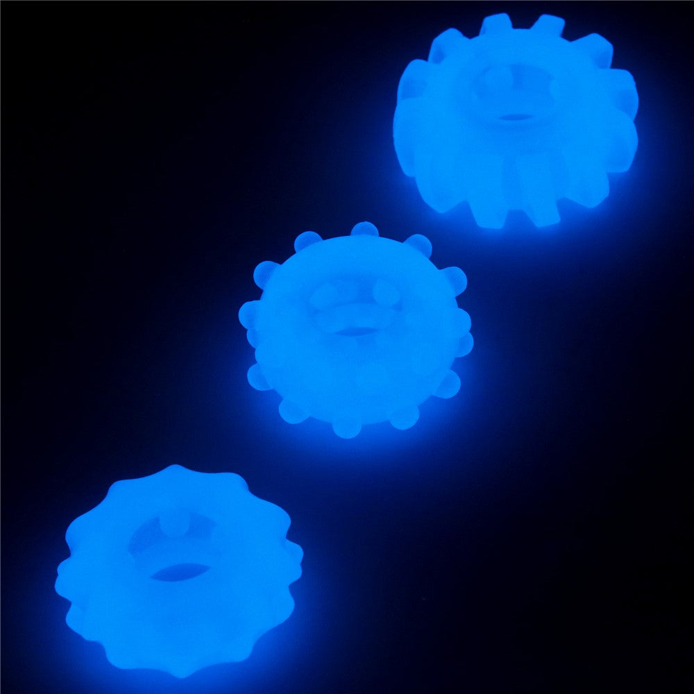 Inel Penis Lumino Play Penis 3 pcs Imagine secundară a produsului