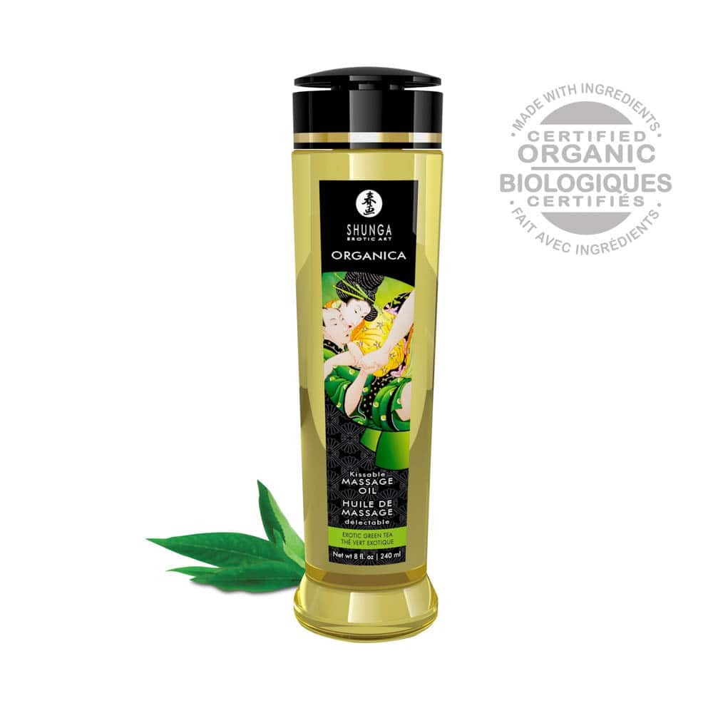 MASSAGE OIL ORGANICA 240 ml GREEN TEA Imagine principală a produsului