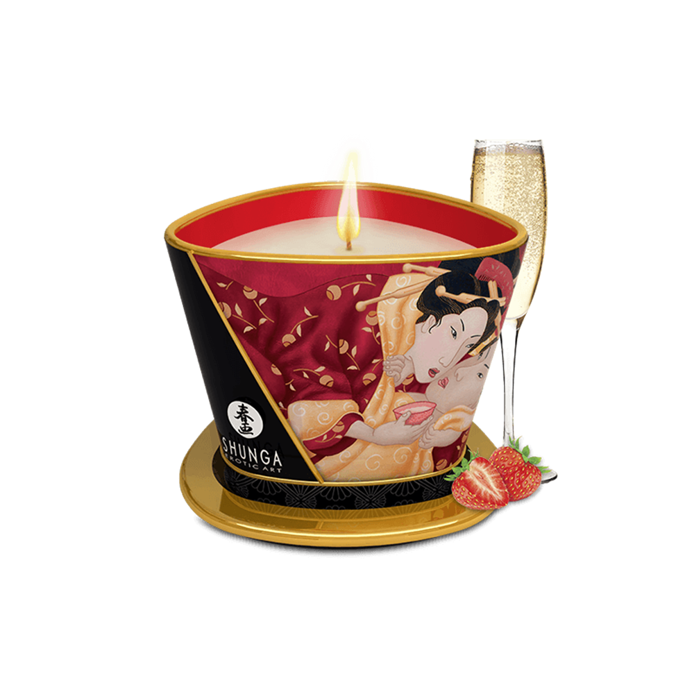 SHUNGA CANDLE STRAWBERRY 170 ML Imagine principală a produsului