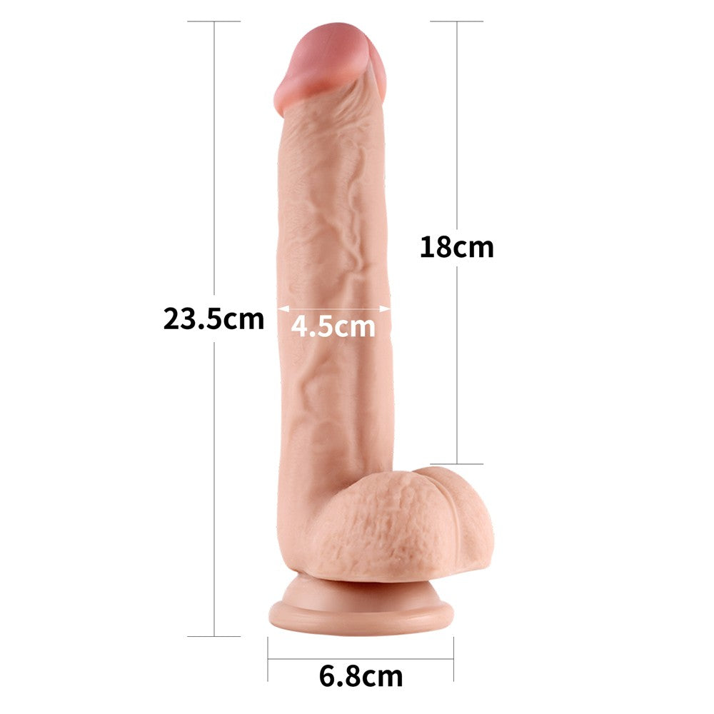 9'' Sliding Skin Dual Layer Dong 2