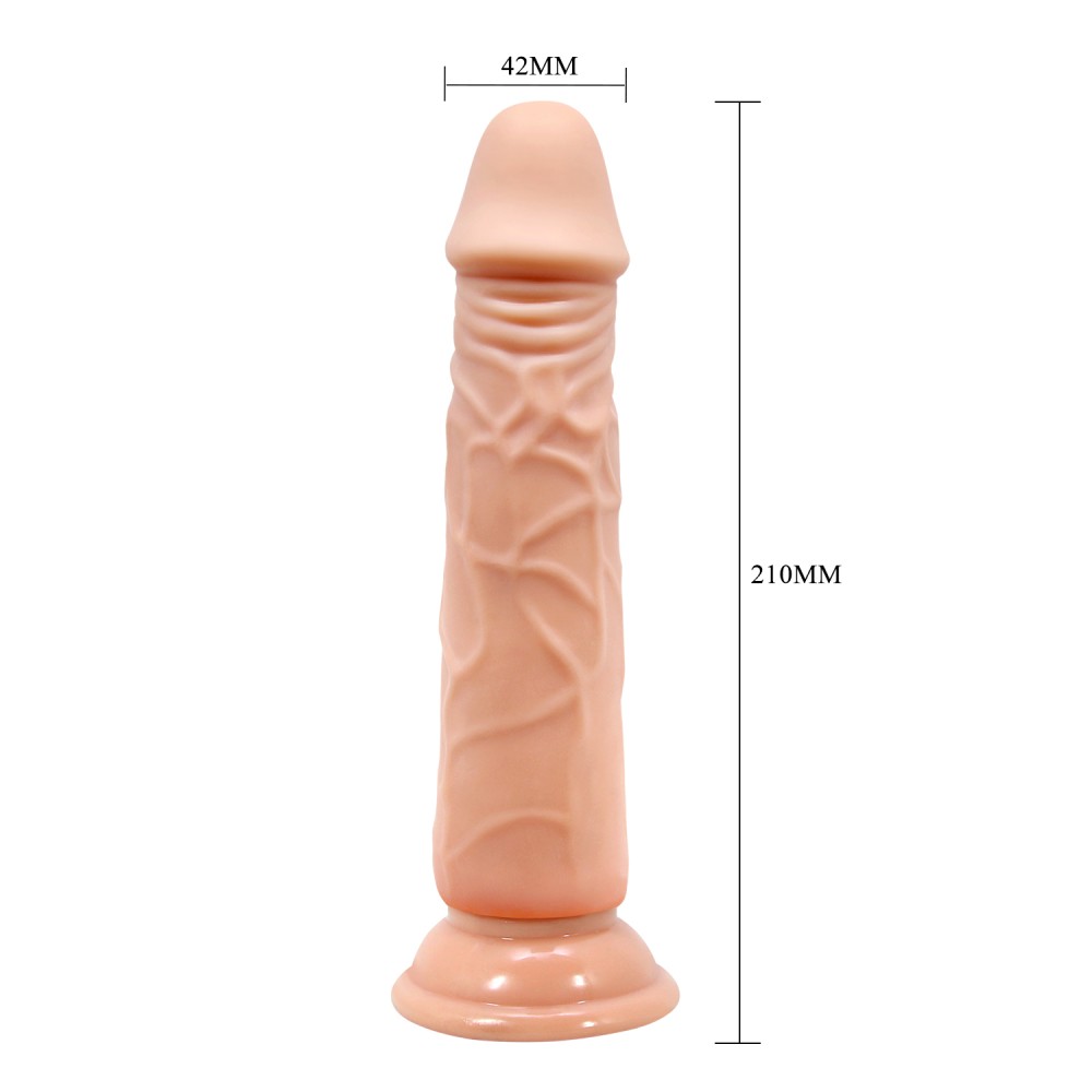 Barbara Calvin 7,8 " Dildo with Suction Cup Imagine secundară a produsului