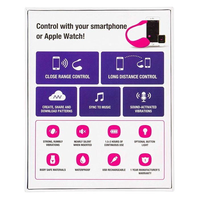 Vibrator Lovense Lush 2 Bluetooth Control Free App Silicon Roz