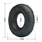 Inel de Penis Arvell, Silicon Super Soft, Negru