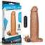 Pleasure X-Tender Vibrating Penis Sleeve #4 Brown