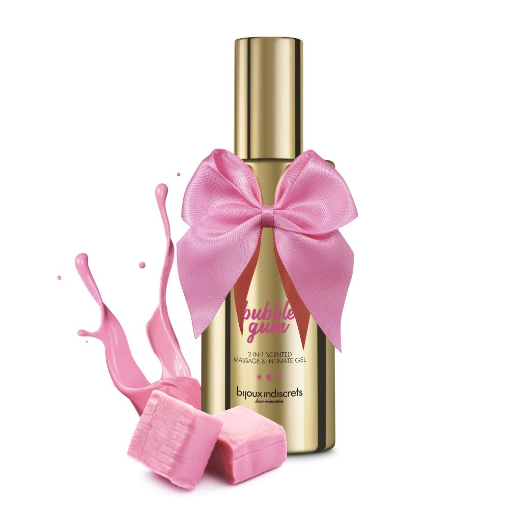 2 in 1 Bubblegum Gel intim si de masaj Silicon