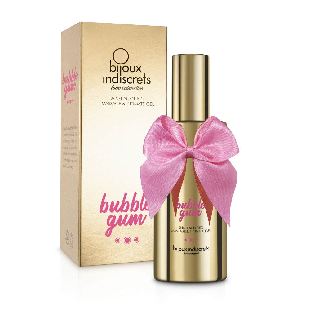 2 in 1 Bubblegum Gel intim si de masaj Silicon