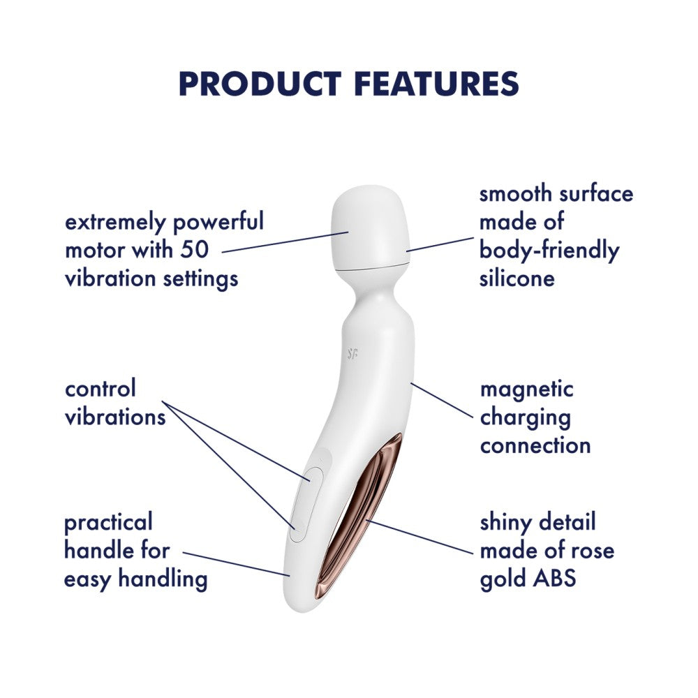 Vibrator Masaj Wand-erland Alb Imagine secundară a produsului