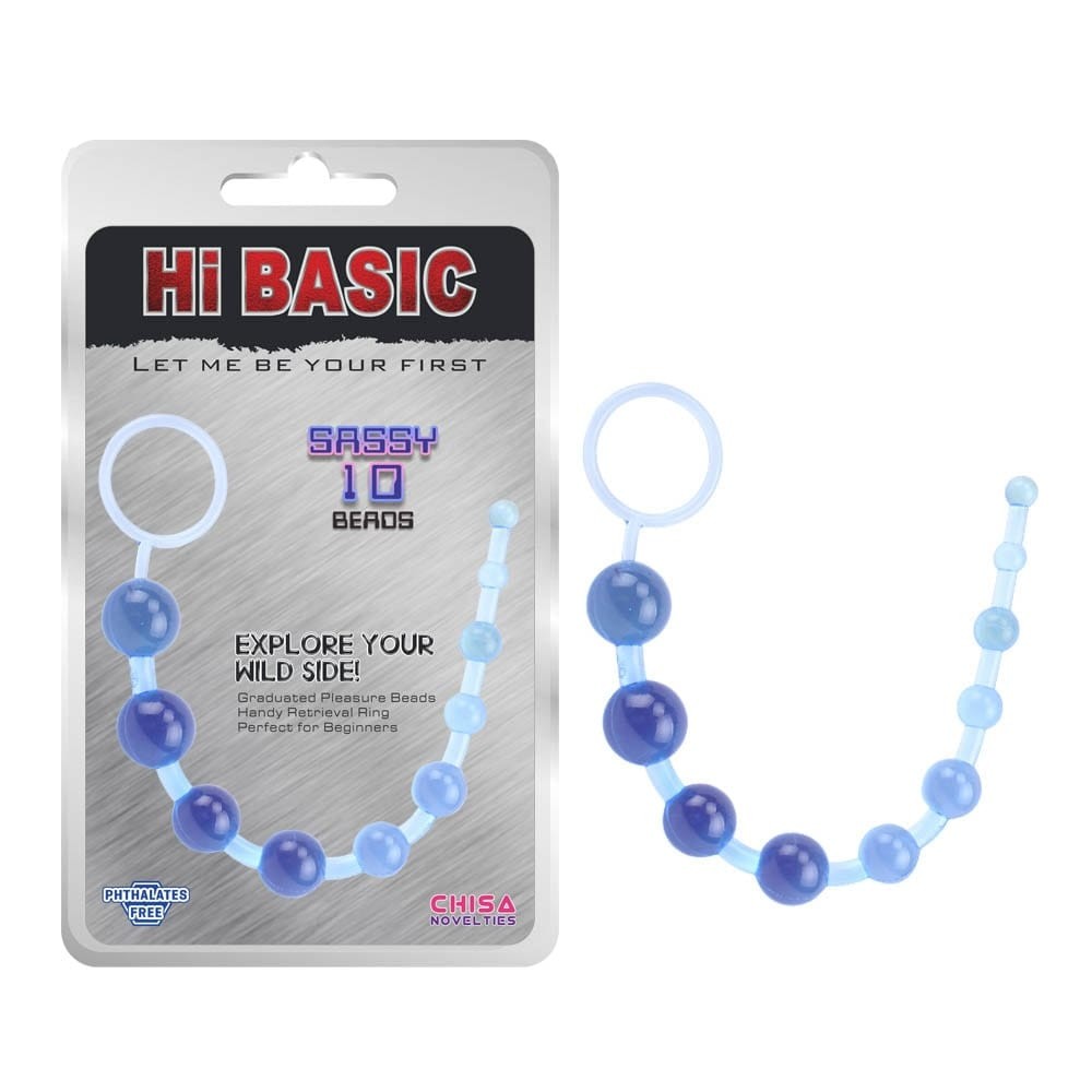 Sassy Anal Beads Blue Imagine principală a produsului