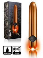 10 Speed Havana True Elagance Bullet Vibrating Gold