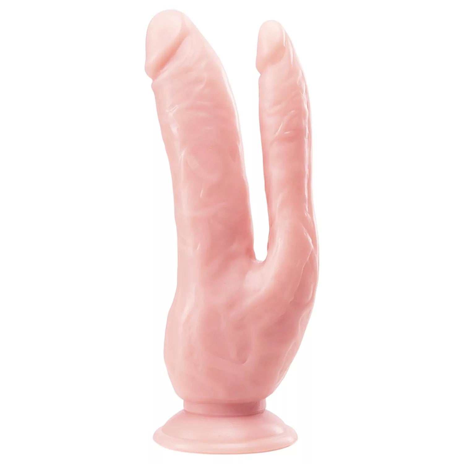 Dildo Realist Dr. Skin DP cu Ventuza Imagine secundară a produsului