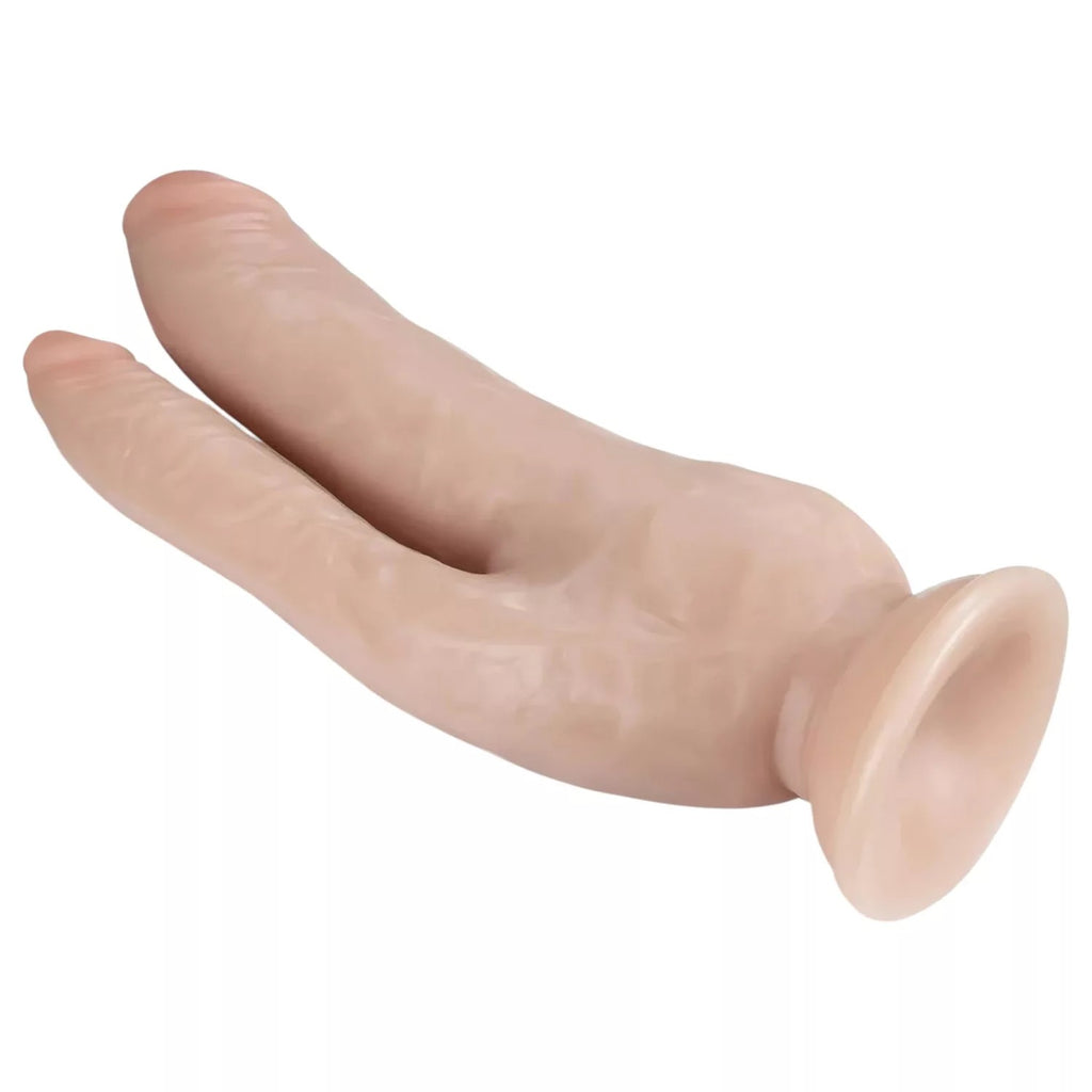 Dildo Realist Dr. Skin DP cu Ventuza