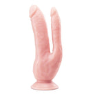 Dildo Realist Dr. Skin DP cu Ventuza