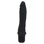 Vibrator Realist, Multispeed, Silicon, Negru, 25 cm
