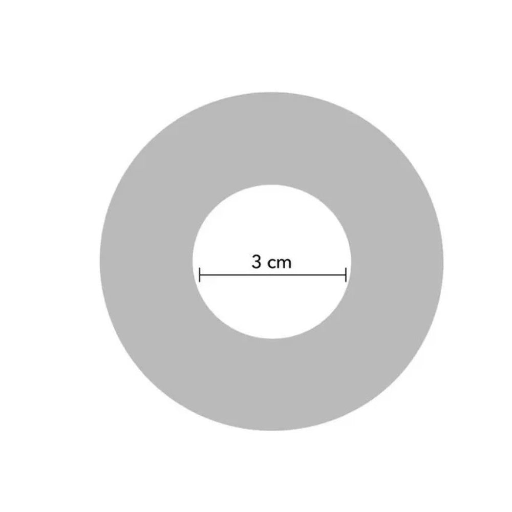 Inel de Penis Super Stud C-Ring, Silicon Lichid, Negru/Rosu