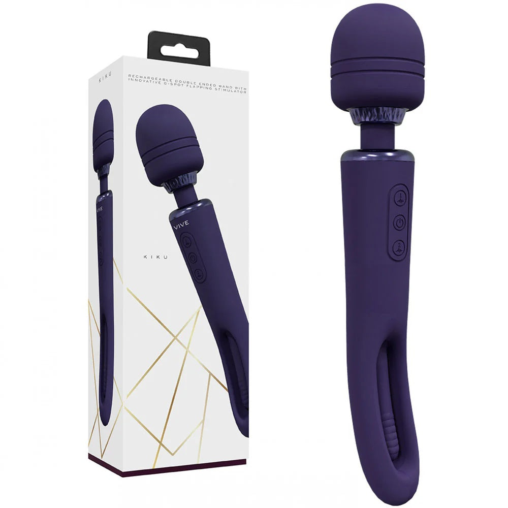 Vibrator Double Wand Kiku G-Spot Flapping Mov