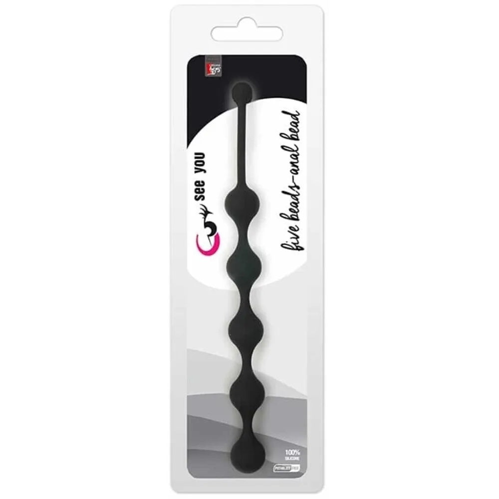 See You Five Beads Anal Black