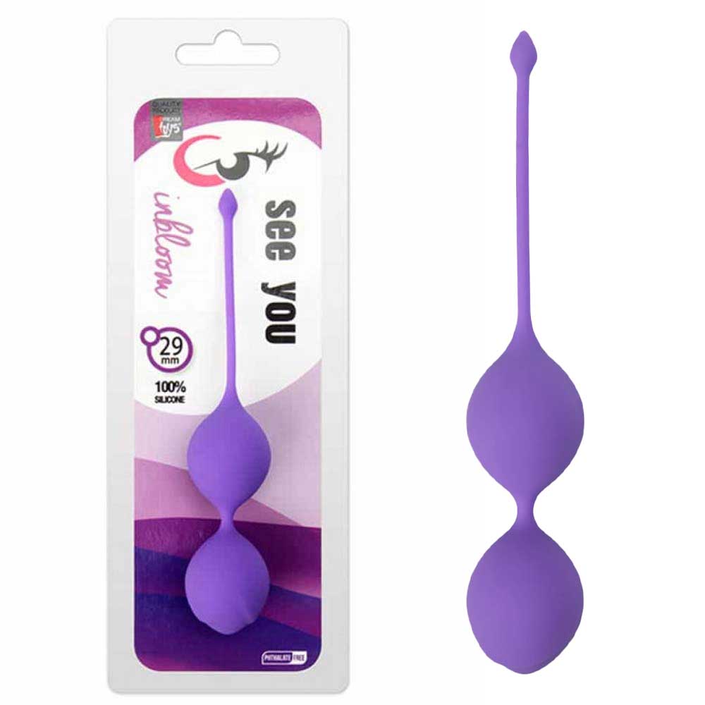 See You In Bloom Duo Balls 29 mm Purple Imagine principală a produsului
