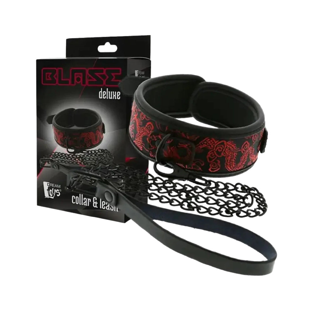 Zgarda si Lesa Blaze Deluxe Negru/Rosu Imagine principală a produsului