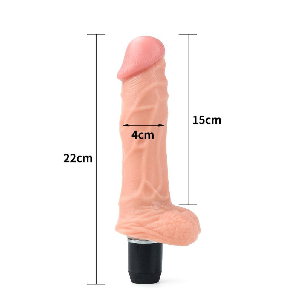 Vibrator Multispeed Real Feel Flexi 22 cm