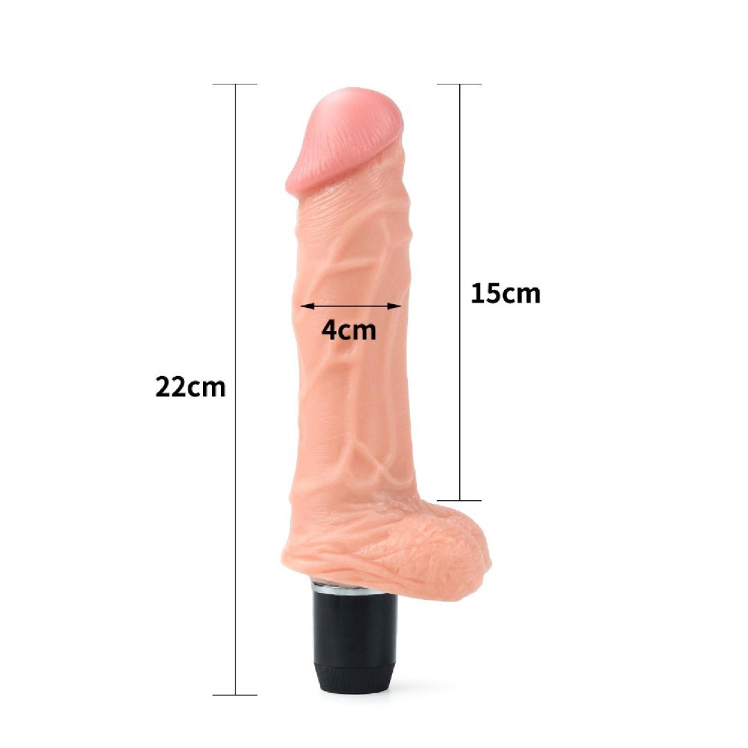 Vibrator Multispeed Real Feel Flexi 22 cm