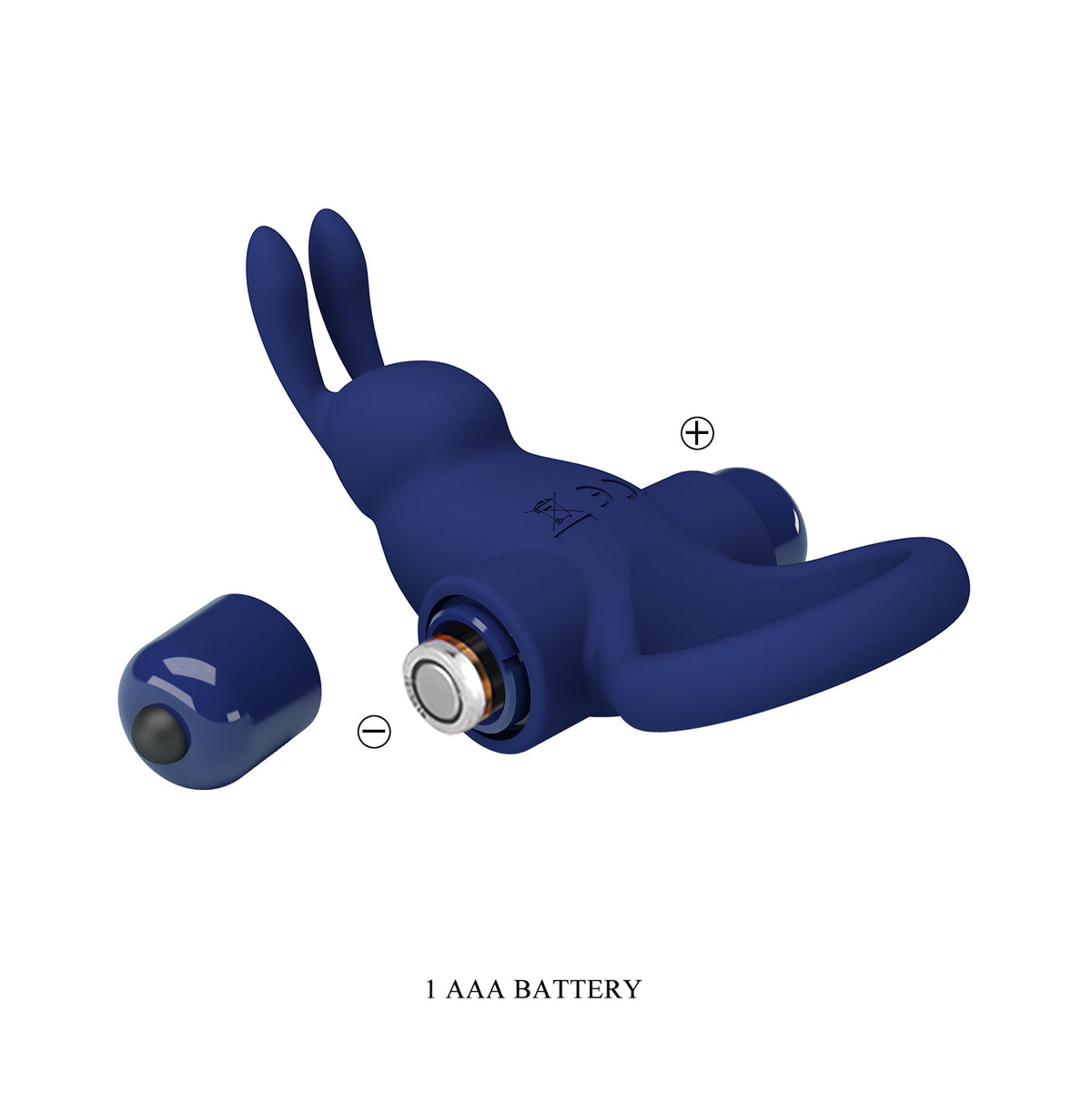 Inel de Penis Jiro, 10 Moduri Vibratii, Silicon, Albastru