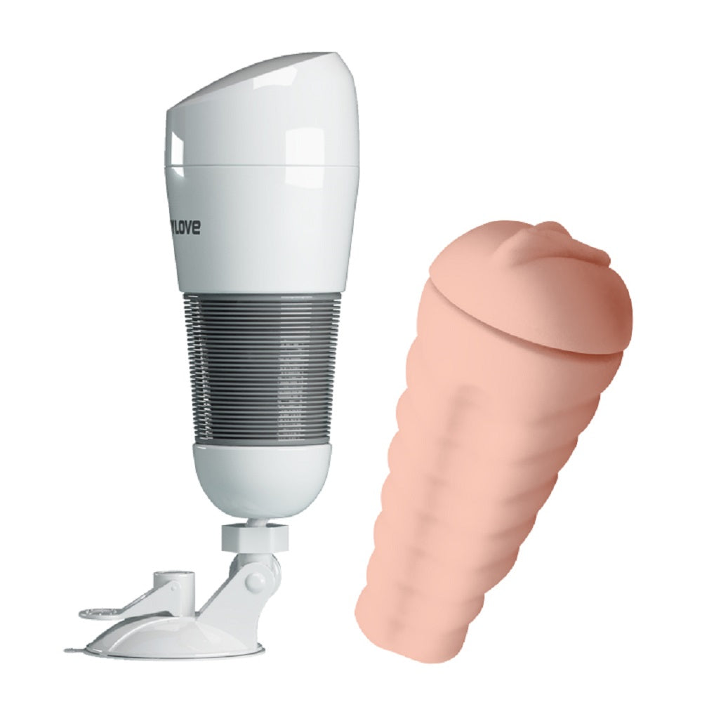 Masturbator Pretty Love Vagin Cup Hedy cu Ventuza, Alb