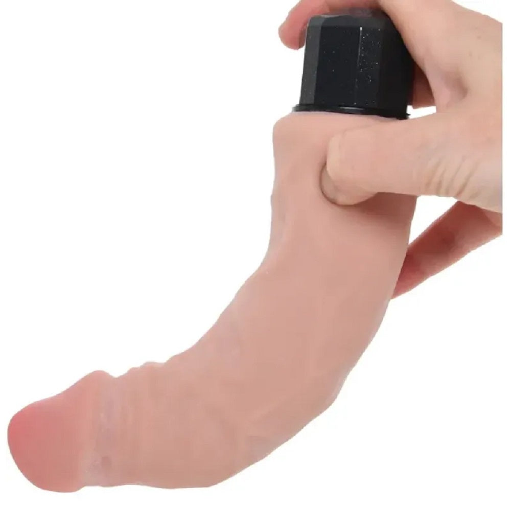 Vibrator Realist Au Naturel Sensa Feel, Dubla Densitate, 10 Moduri Vibratii, USB, Natural, 22.8 cm