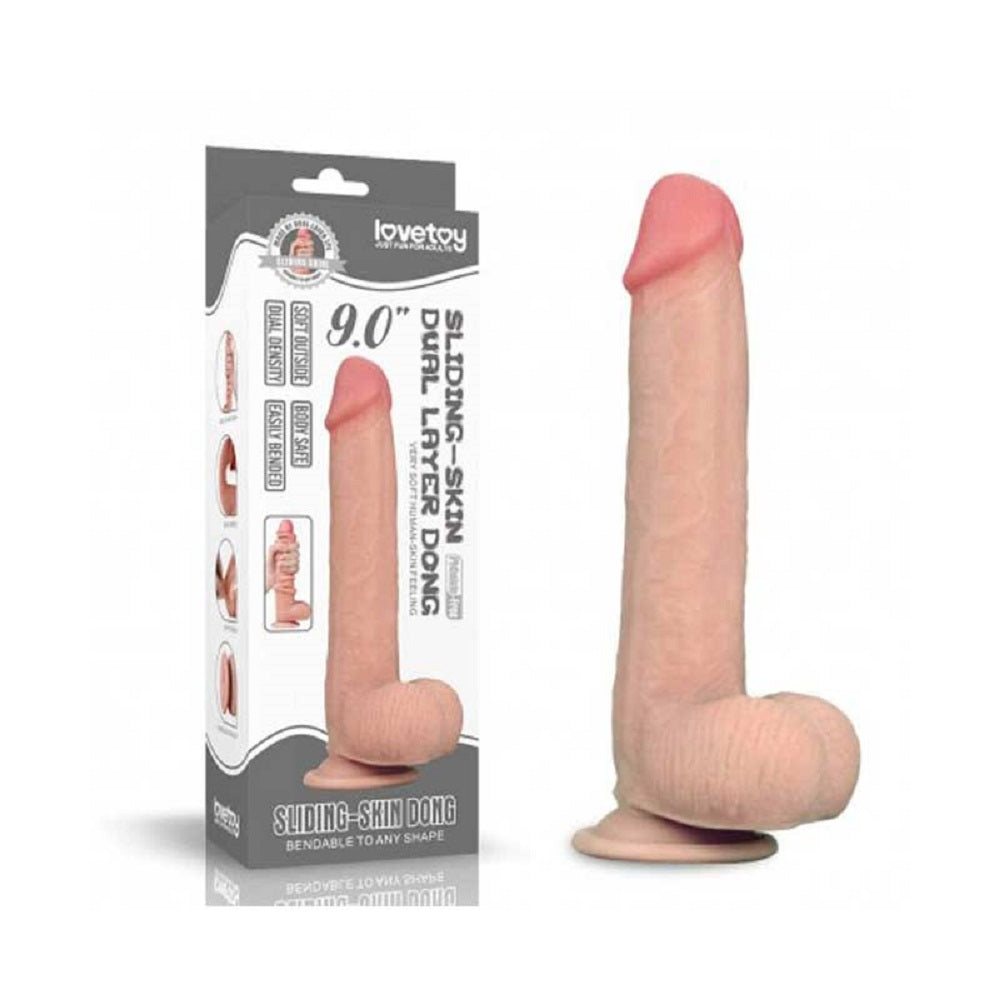 9'' Sliding Skin Dual Layer Dong 1