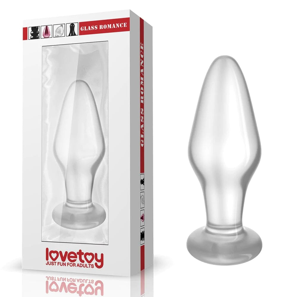 Glass Romance Anal Plug Clear