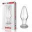 Glass Romance Anal Plug Clear