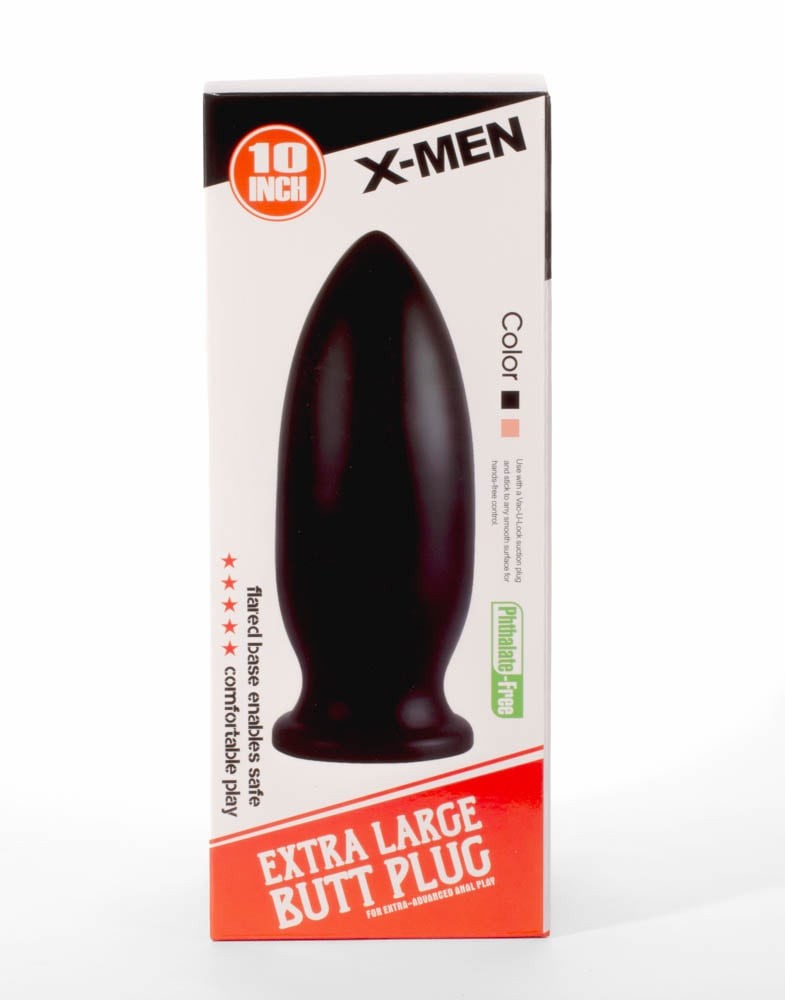 Dildo Anal X-MEN Extra Large Black 26 cm Imagine principală a produsului