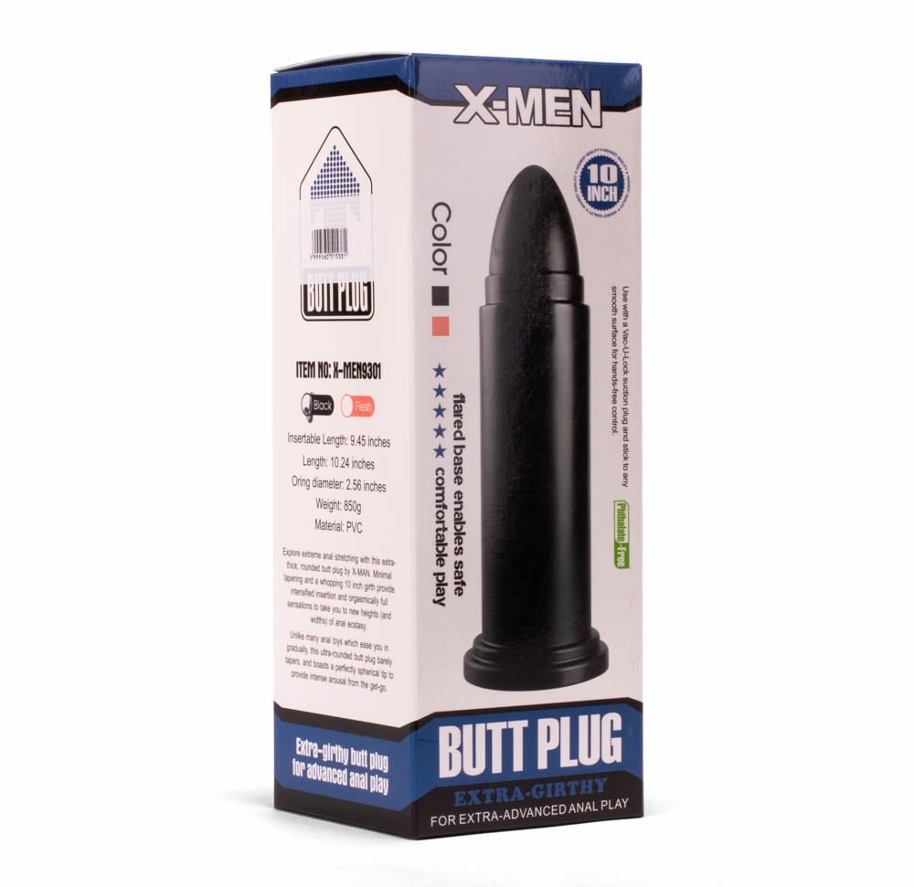Dildo Anal X-MEN Huge Black 30 cm Imagine principală a produsului