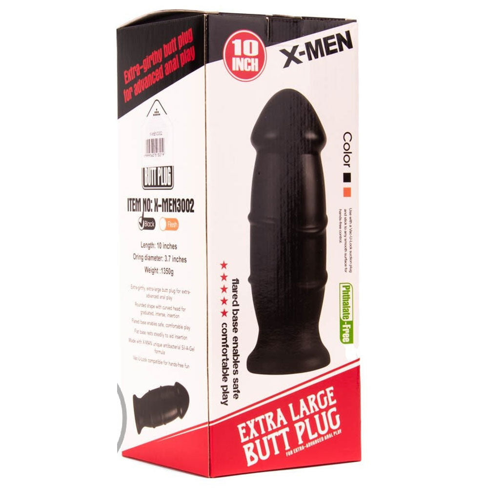 Butt Plug Black X-MEN 25.4 cm Imagine principală a produsului