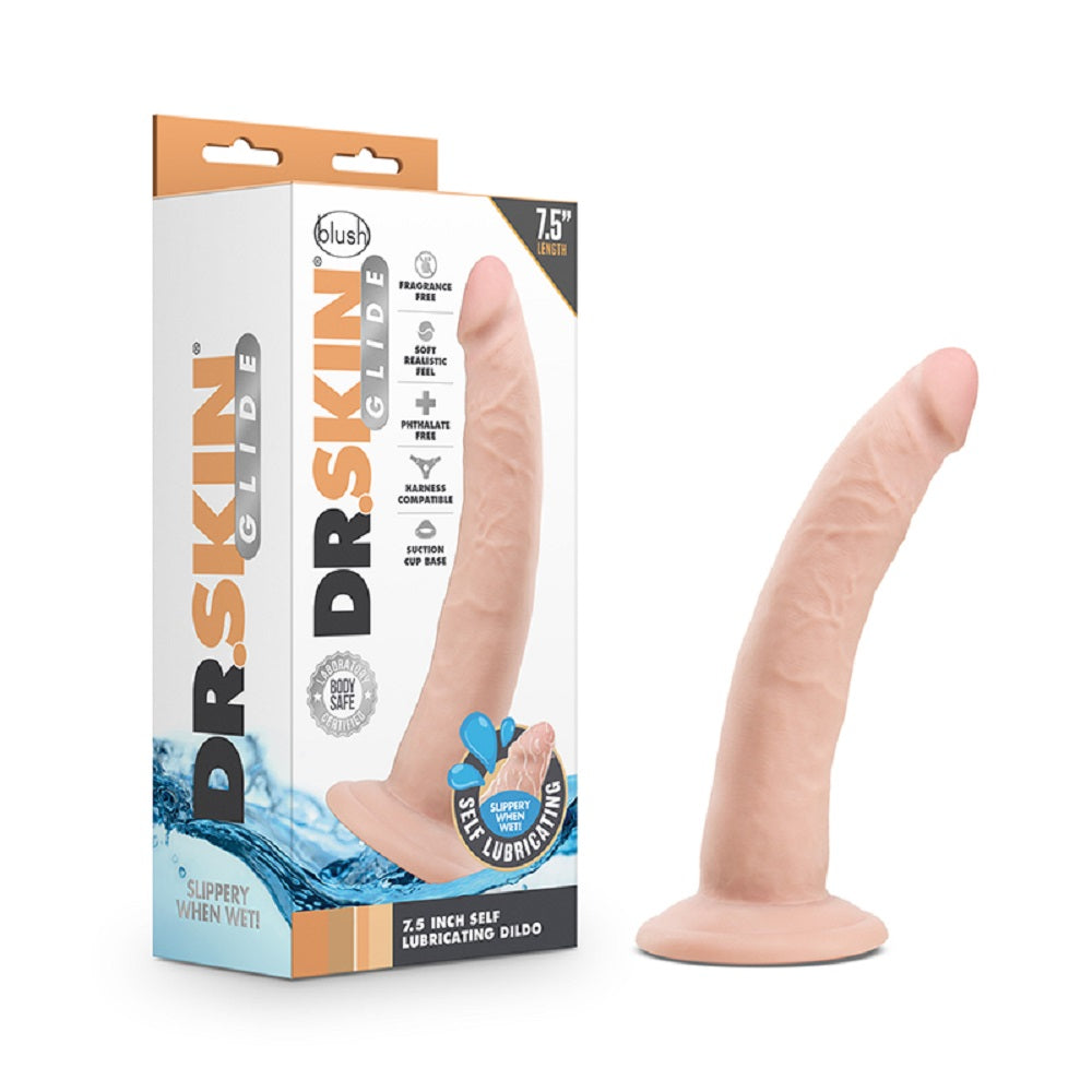 DR. SKIN 7.5INCH SELF LUBRICATING DILDO Imagine principală a produsului