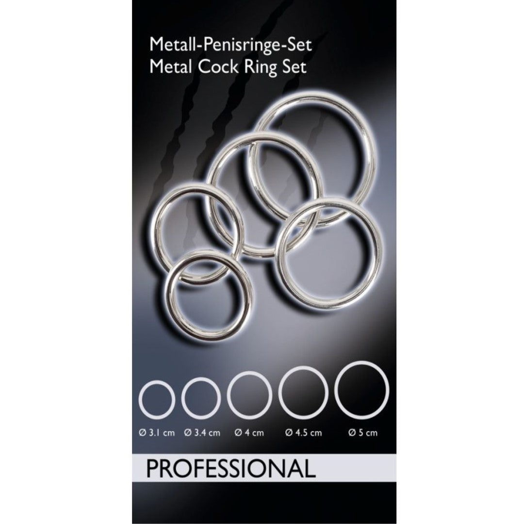 Inel Penis Bad Kitty Set of 5 Metal Imagine secundară a produsului