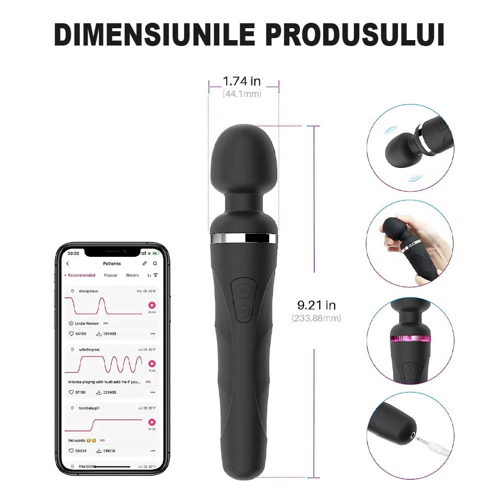 Vibrator Wand Domi 2 Lovense Imagine secundară a produsului