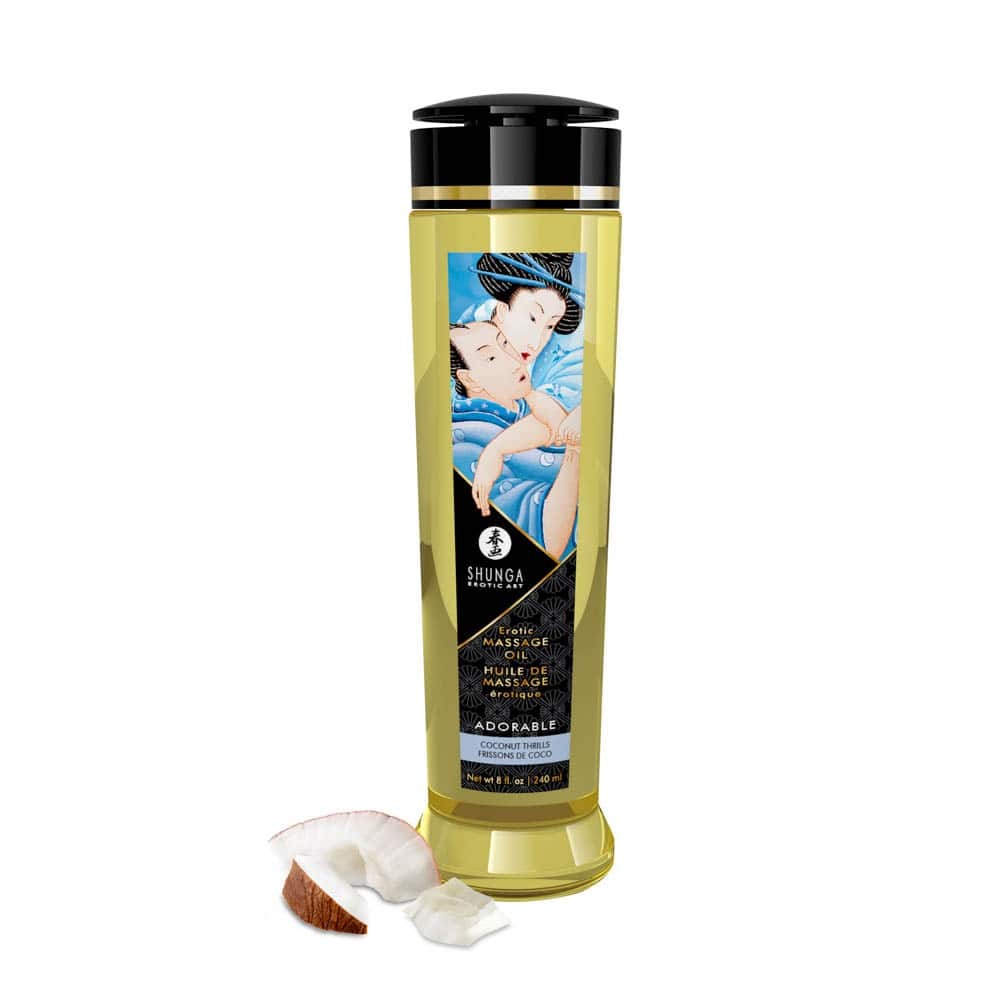 EROTIC MASSAGE OIL 240 ml COCONUT THRILLS Imagine principală a produsului