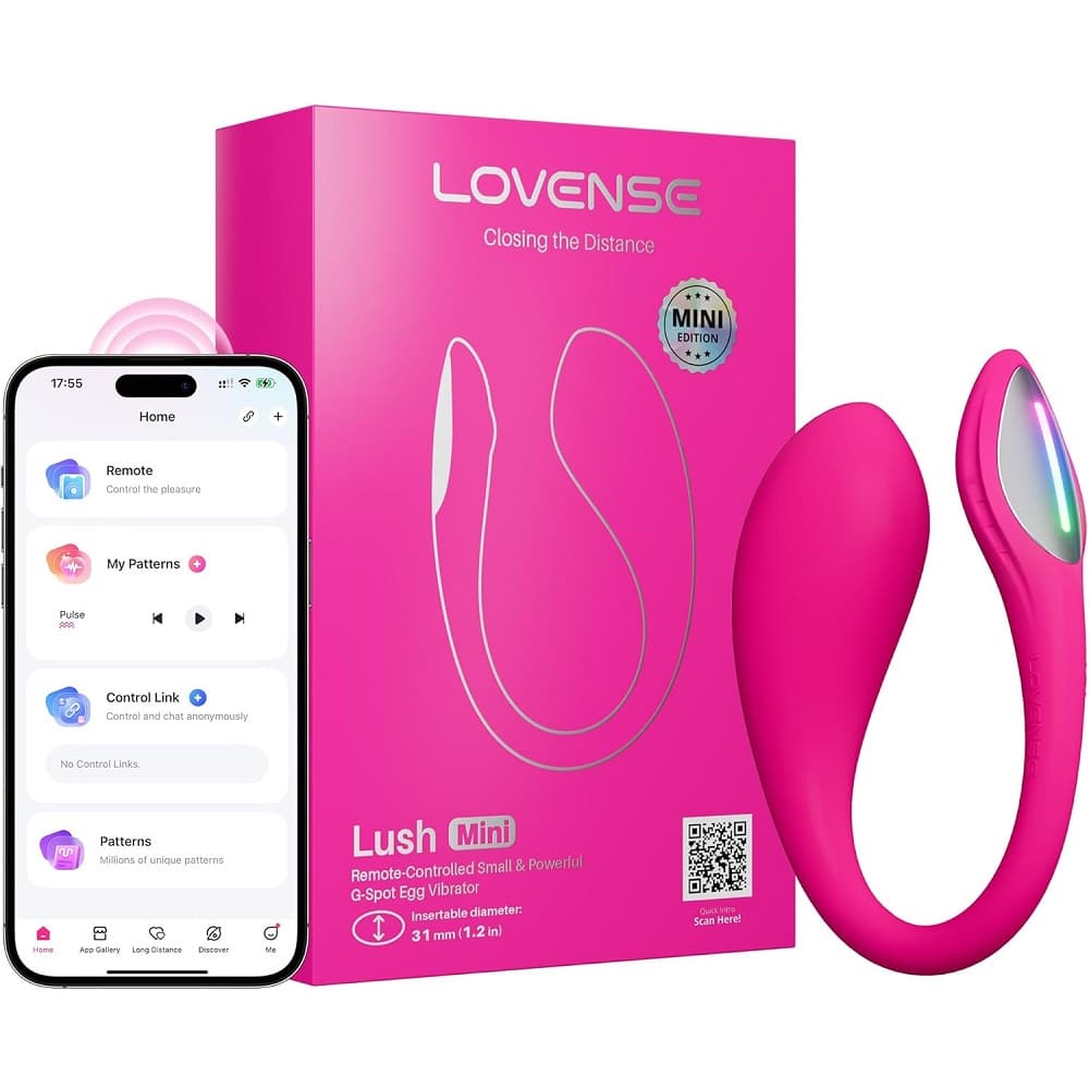 Vibrator Lovense Lush 4 Mini Bluetooth Control Free App Silicon Roz