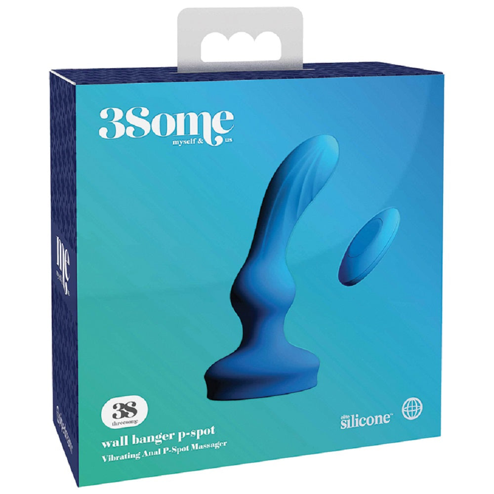 3Some Wall Banger P-Spot Massager Blue, Pipedream