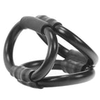 Tri Ring Cock Cage Black