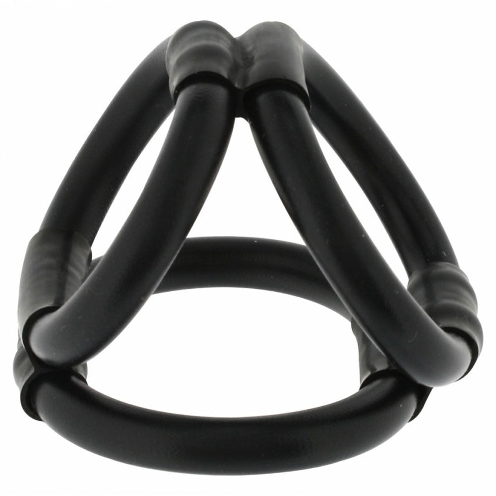 Tri Ring Cock Cage Black