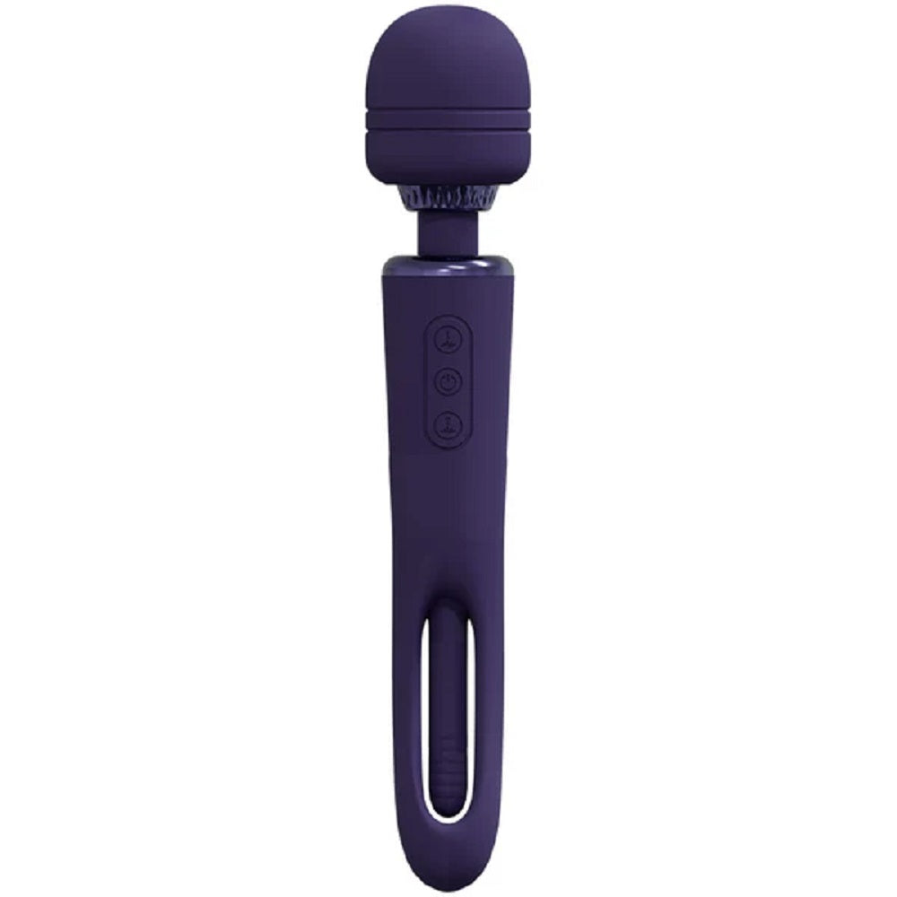 Vibrator Double Wand Kiku G-Spot Flapping Mov Imagine secundară a produsului